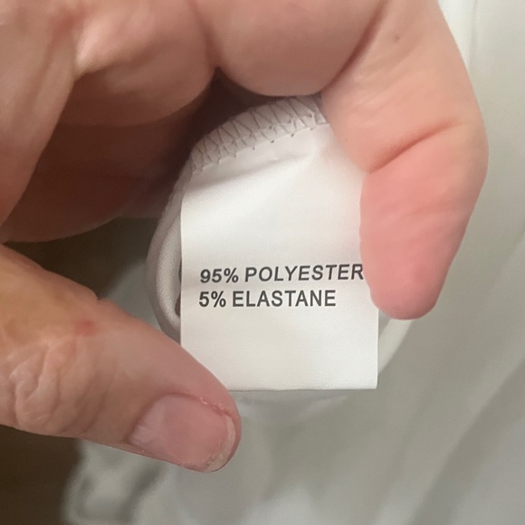 NWOT Elegant White One-Shoulder Gown with mesh sleeve, lined, XXL beautiful! - Picture 7 of 7